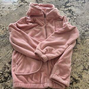 Athleta Girl fleece sweatshirt with hood and zipper